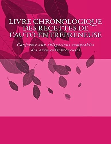 Livre Chronologique des Recettes de L'auto-Entrepreneuse Conforme Aux Obligations Comptables des Auto-Entrepreneuses