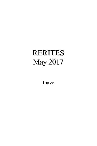 Rerites May 2017