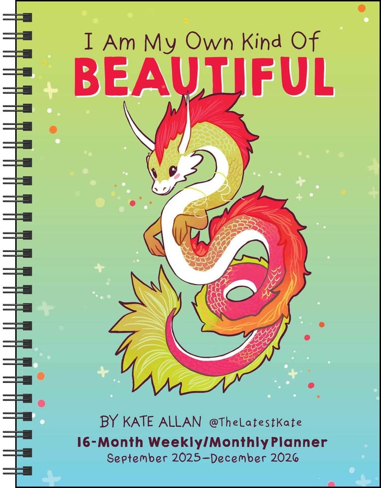I Am My Own Kind of Beautiful 16-Month 2025-2026 Weekly/Monthly Planner Cal