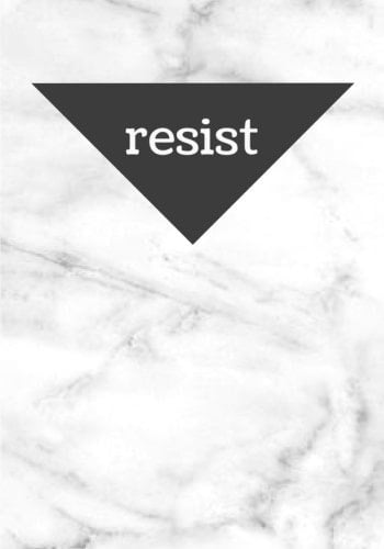 MILD MARBLE Writing Notebook Bullet Journal / Blank Diary 150 Pages, 7x10 Inches College Rule - Resist