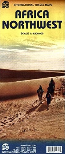 Africa Northwest Travel Reference Map 1st Ed. 2014 1:3,800,000