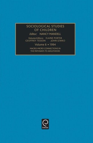 Macro-Micro Connections in the Pathways to Adulthood