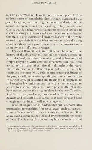 Drugs in America: The Case for Victory: A Citizen's Call to Action