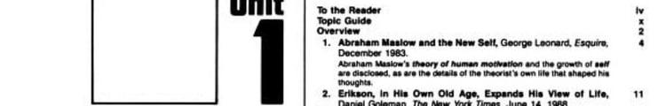 Annual Editions Personal Growth and Behavior, 91-92