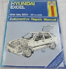 Hyundai Excel Automotive Repair Manual, 86-91