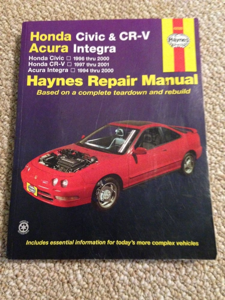 Honda Civic 1996-2000, Honda CR-V 1997-2000 & Acura Integra 1994-2000 (Haynes Automotive Repair Manual)