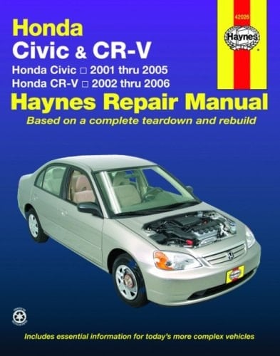 Honda Civic and CR-V Honda Civic 2001 Thru 2005; Honda CR-V 2002 Thru 2006