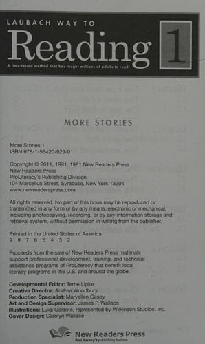 Laubach Way to Reading More Stories 1