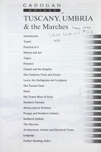 Tuscany, Umbria, and the Marches