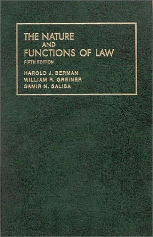 The Nature and Functions of Law (University Textbooks)