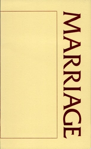 A Marriage Sourcebook