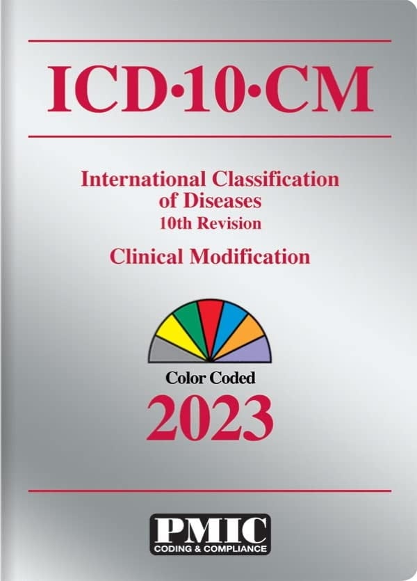 ICD-10-CM International Classification of Diseases, 10th Revision, Clinical Modification, Color Coded, 2022