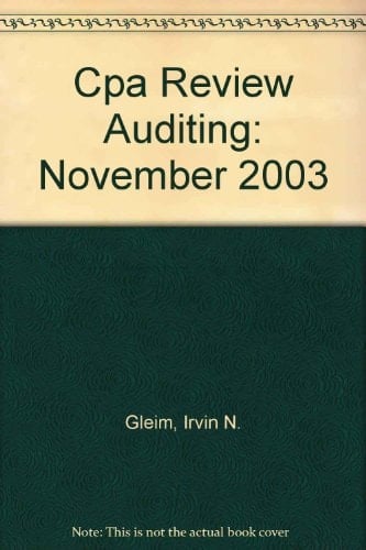 Cpa Review Auditing: November 2003