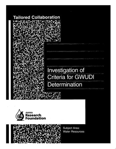 Investigation of Criteria for GWUDI Determination