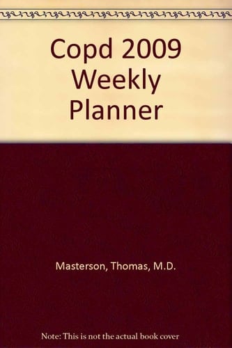 2009 COPD Weekly Planner