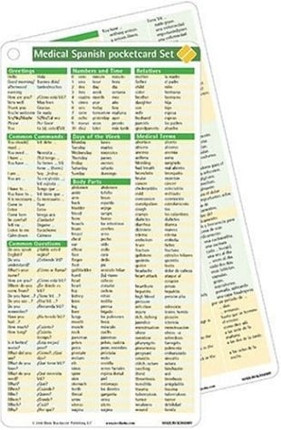 Medical Spanish Pocketcard Set