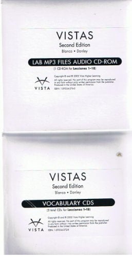 Vistas Lab MP3 Audio Cd-Rom, for lecciones 1-18