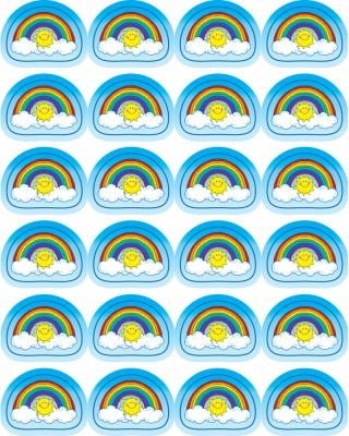 Rainbows Shape Stickers