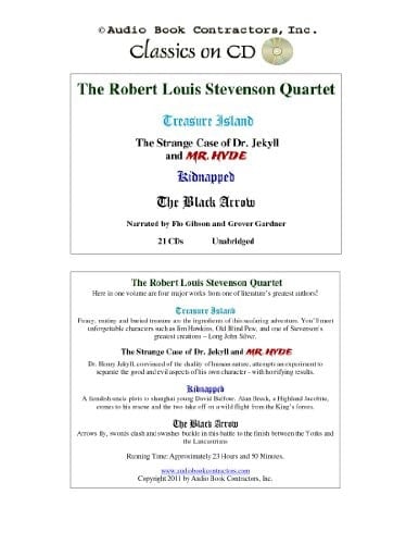 The Robert Louis Stevenson Quartet (Classic Books on CD Collection) [UNABRIDGED]