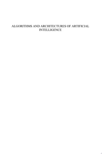 Algorithms and Architectures of Artificial Intelligence