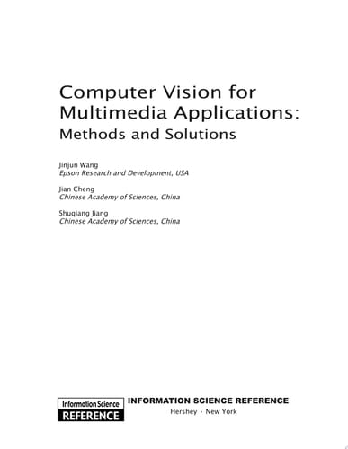 Computer Vision for Multimedia Applications