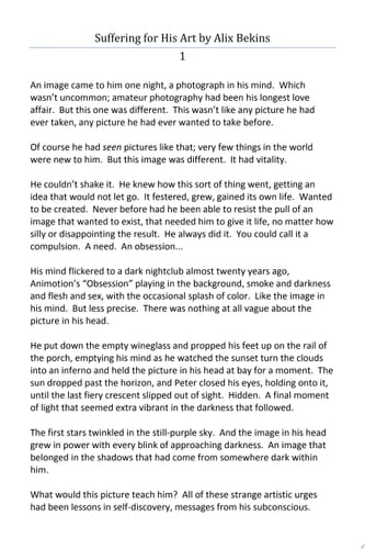 Suffering for His Art