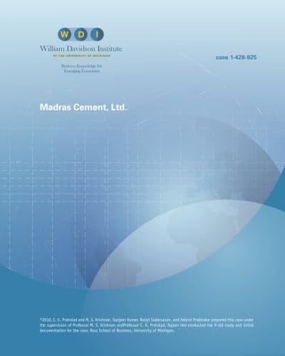 Madras Cement, Ltd