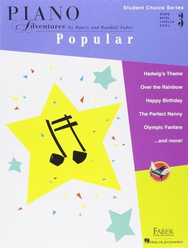 Faber Piano Adventures - Student Choice Series: Popular Level 3
