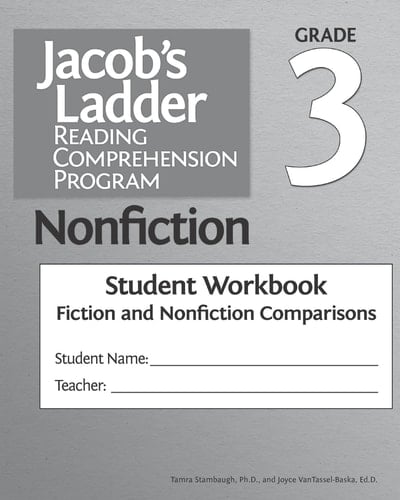 Jacob's Ladder Reading Comprehension Program Nonfiction Grade 3, Student Workbooks, Fiction and Nonfiction Comparisons (Set of 5)