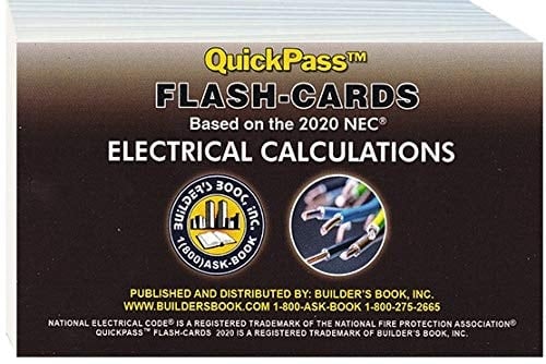 2020 Electrical Calculation QuickPass Flash-Cards