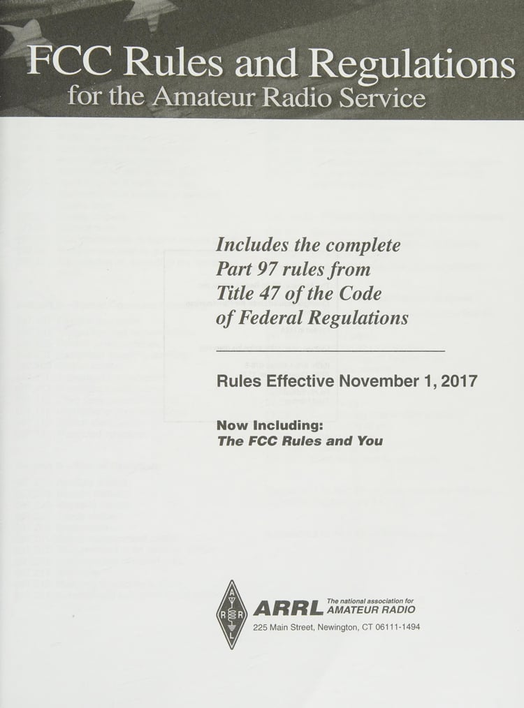 FCC Rules and Regulations for the Amateur Radio Service
