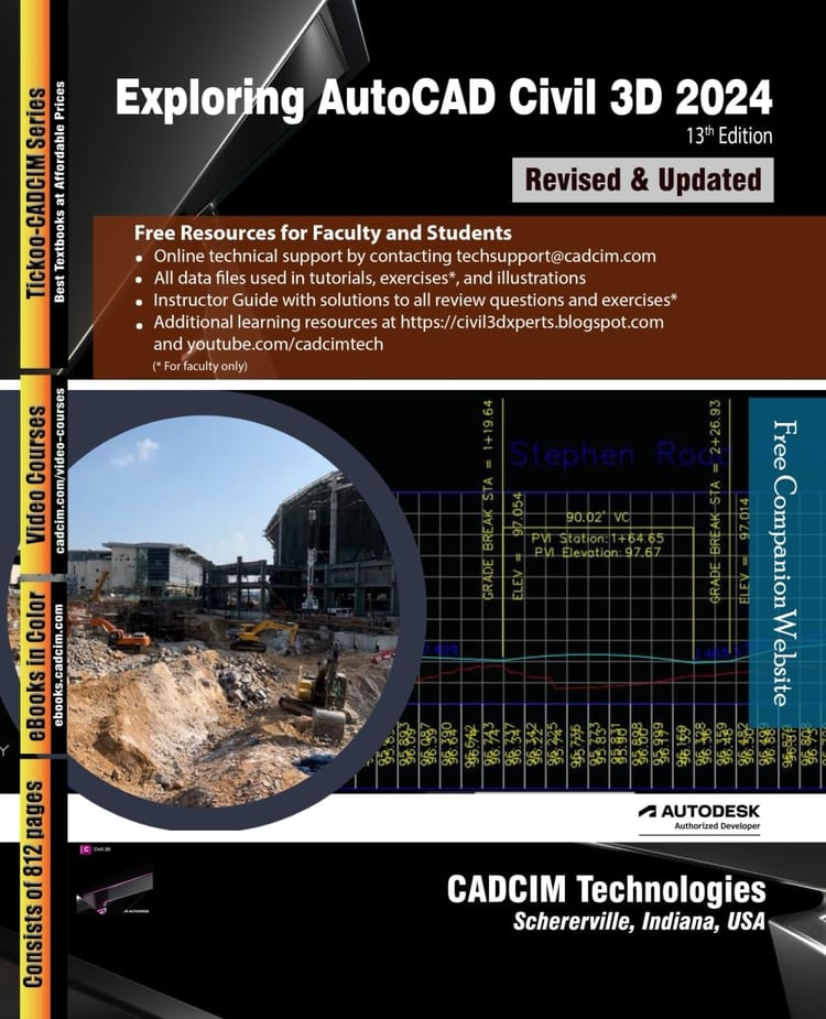 Exploring AutoCAD Civil 3D 2024, 13th Edition