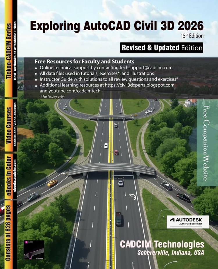 Exploring AutoCAD Civil 3D 2026, 15th Edition