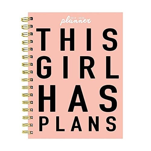 This Girl Has Plans Pink Medium Daily Weekly Monthly 2020 Planner: July 2019 - June 2020 (Academic School Year, Student Planner)