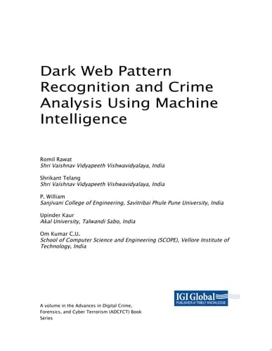 Dark Web Pattern Recognition and Crime Analysis Using Machine Intelligence