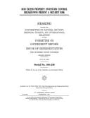 DoD Excess Property Inventory Control Breakdowns Present a Security Risk