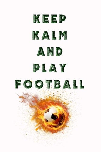 Keep Warm and Play Football Blank Line Journal Notebook for Football Lovers - Super Football Journal Or Dairy