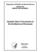 Generic Drug Utilization in State Medicaid Programs.