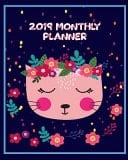 2019 Monthly Planner A Year | 12 Month | January 2019 to December 2019