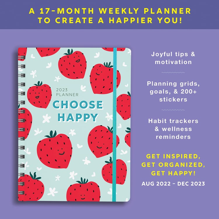 2023 Choose Happy Planner August 2022-December 2023