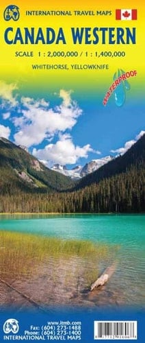 International Travel Maps, Canada Western Whitehorse, Yellowknife : Scale 1:2,000,000