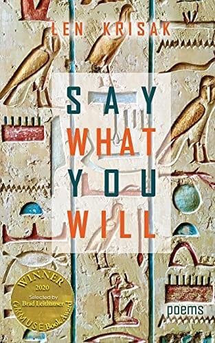 Say What You Will (Able Muse Book Award for Poetry)