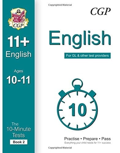 English The 11+ 10-minute tests for GL & other test providers, book 2. Ages 10-11