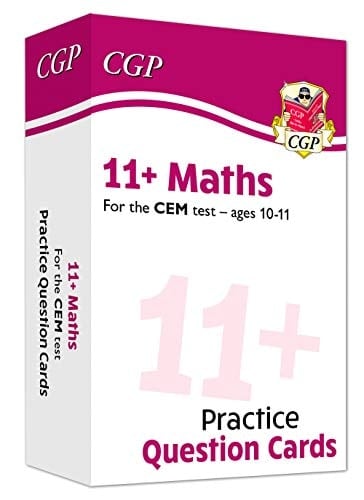 11+ Maths for the CEM Test - Ages 10-11 Practice Question Cards
