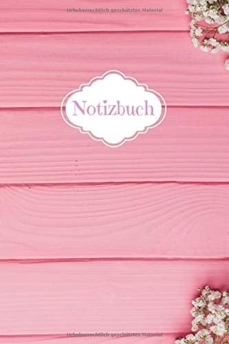 Notizbuch Din A5 - 120 Linierte Seiten - Kalender - Taschenbuch - Block - Notizblock - Terminkalender - Holz - Blume - Geschenkidee - Pink - Rosafarben - Rosafarbig - Design - Rosig - Urlaub - Rosenrot - Mädchen - Freundin - Notizheft