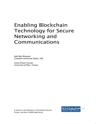 Enabling Blockchain Technology for Secure Networking and Communications