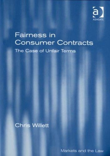 Fairness in consumer contracts: the case of unfair terms