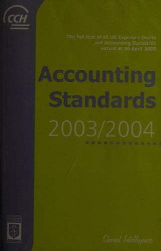 Accounting Standards, 2003/2004 Extant at 30 April 2003