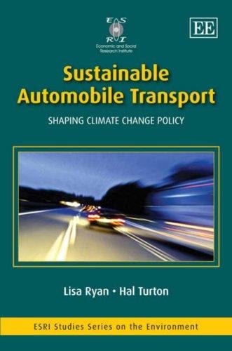 Sustainable automobile transport: shaping climate change policy