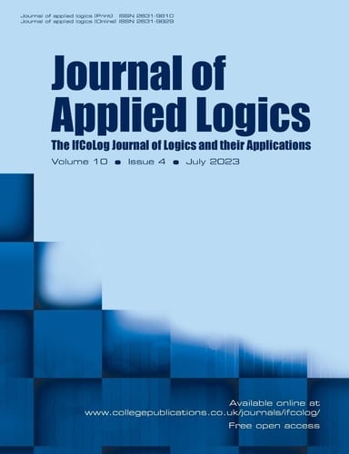 Journal of Applied Logics. IfCoLog Journal of Logics and Their Applications. Volume 10, Number 4, July 2023